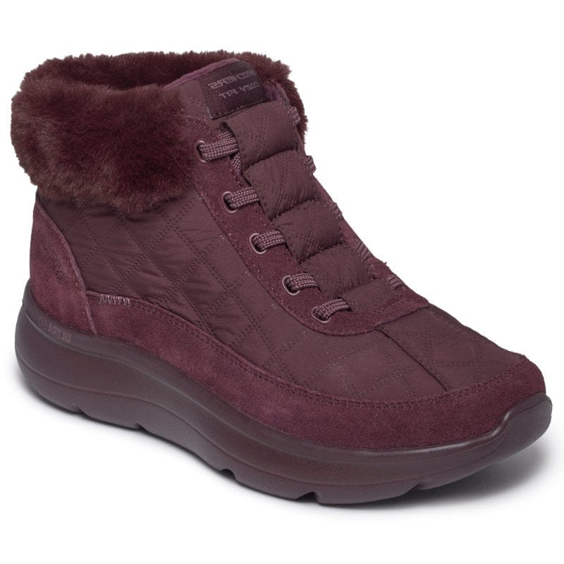 Skechers Womens Skechers Womens Burgundy On The Go Encore Cozy Fit Maisie Ankle Boot - 144844