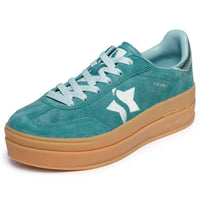 Skechers Womens Skechers Womens Green Academy HI Elevated Essence Fashion Trainer - 185430