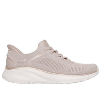 Skechers Womens Skechers Womens Natural Slip-ins Bobs Sport Squad Chaos Current Muse Fashion Trainer - 117497