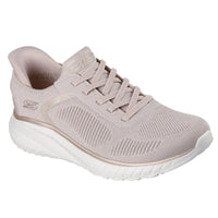 Skechers Womens Skechers Womens Natural Slip-ins Bobs Sport Squad Chaos Current Muse Fashion Trainer - 117497