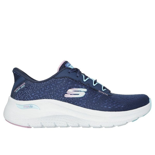Skechers Womens Skechers Womens Navy Arch Fit 2.0 Fresh Space Fashion Trainer - 150333