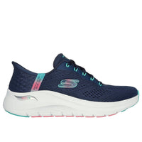 Skechers Womens Skechers Womens Navy Slip-Ins Arch Fit 2.0 Easy Chic Fashion Trainer - 150066