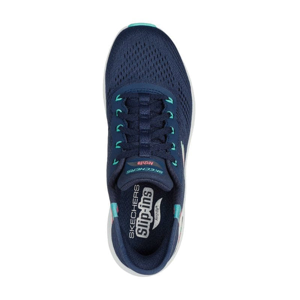 Skechers Womens Skechers Womens Navy Slip-Ins Arch Fit 2.0 Easy Chic Fashion Trainer - 150066