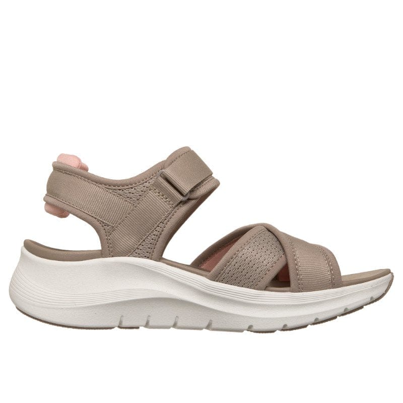 Skechers Womens Skechers Womens Taupe Arch Fit 2.0 Flawless Choice Sandal - 164078