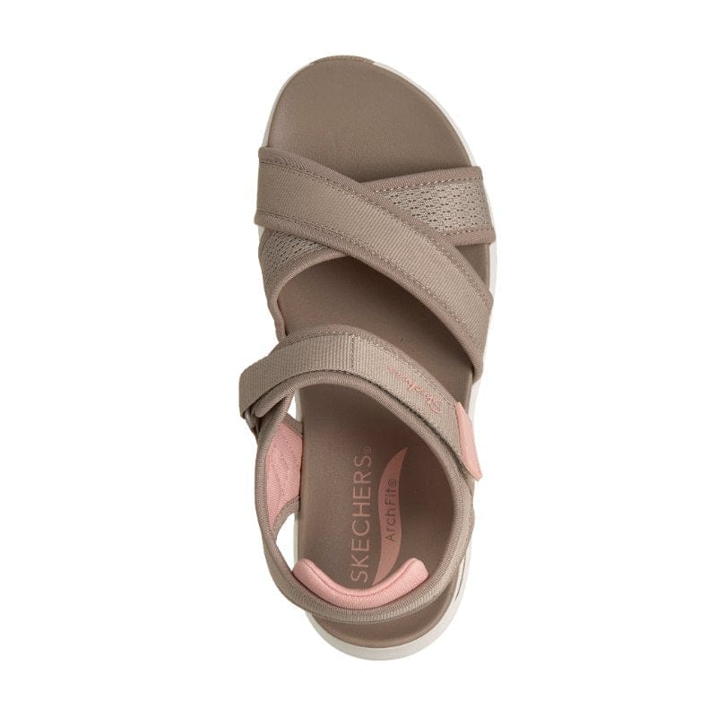 Skechers Womens Skechers Womens Taupe Arch Fit 2.0 Flawless Choice Sandal - 164078