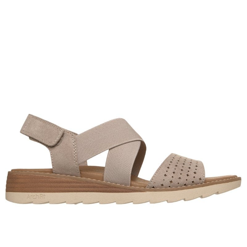 Skechers Womens Skechers Womens Taupe Arch Fit Oasis B Perf Sandal - 113890