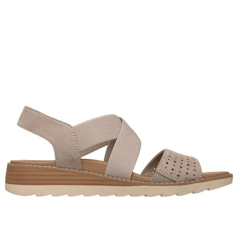 Skechers Womens Skechers Womens Taupe Arch Fit Oasis B Perf Sandal - 113890