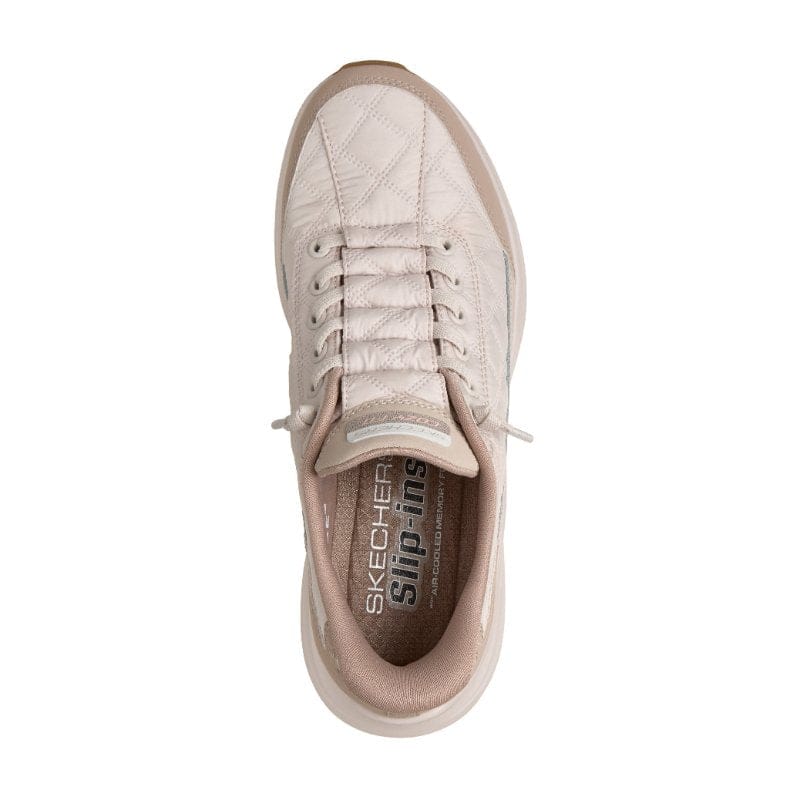 Skechers Womens Skechers Womens Taupe Slip-Ins Contour Foam Cozy Fit Fashion Trainer - 150404