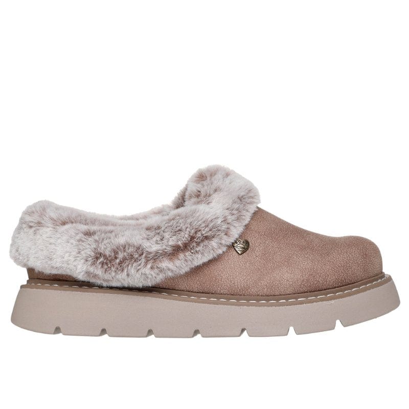 Skechers Womens Skechers Womens Taupe Slip-On Keepsakes Lite Cozy Blend Shoes 114762