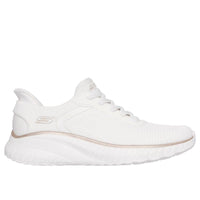 Skechers Womens Skechers Womens White Bobs Sport Squad Chaos Current Muse Fashion Trainer - 117497
