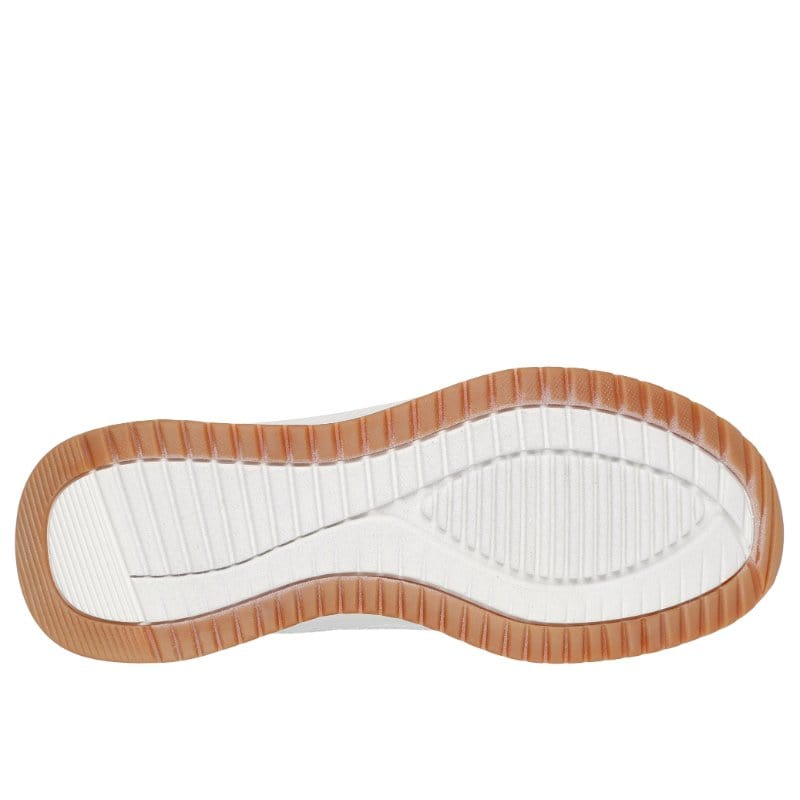 Skechers Womens Skechers Womens White Bobs Squad 4 Staple Look Shoe 117624