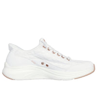 Skechers Womens Skechers Womens White Contour Foam Cozy Fit Golden Hour Fashion Trainer - 150413