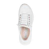 Skechers Womens Skechers Womens White Contour Foam Cozy Fit Golden Hour Fashion Trainer - 150413