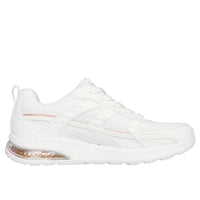 Skechers Womens Skechers Womens White Slip-Ins Воbsvision Air-tiered Fashion Trainer - 117648