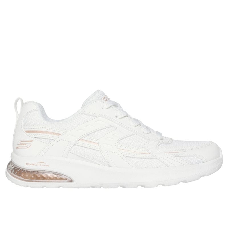 Skechers Womens Skechers Womens White Slip-Ins Воbsvision Air-tiered Fashion Trainer - 117648