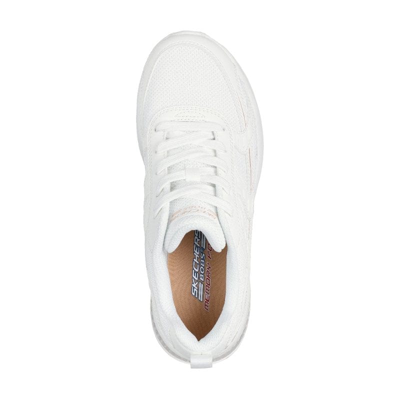 Skechers Womens Skechers Womens White Slip-Ins Воbsvision Air-tiered Fashion Trainer - 117648