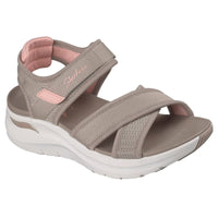 Skechers Womens TAUPE / 3UK Skechers Womens Taupe Arch Fit 2.0 Flawless Choice Sandal - 164078