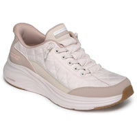 Skechers Womens TAUPE / 3UK Skechers Womens Taupe Slip-Ins Contour Foam Cozy Fit Fashion Trainer - 150404