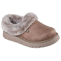 Skechers Womens TAUPE / 3UK Skechers Womens Taupe Slip-On Keepsakes Lite Cozy Blend Shoes 114762