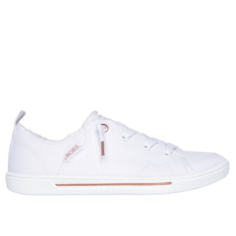 Skechers Womens WHITE / 4UK Skechers Womens White Bobs B Cute 2.0 Shoe 114150