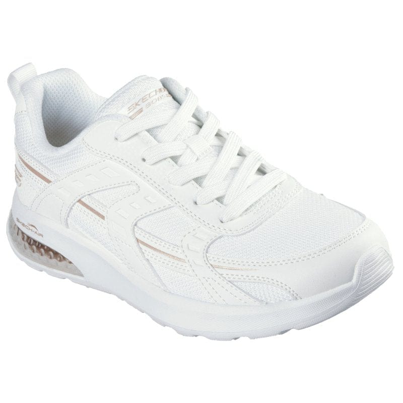 Skechers Womens WHITE / 4UK Skechers Womens White Slip-Ins Воbsvision Air-tiered Fashion Trainer - 117648