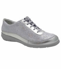 Suave Womens 4UK / SILVER Suave Ladies Leather Silver Comfor Shoe - Juno 6028-30