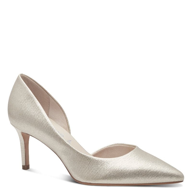 Tamaris Womens BEIGE / 4UK Tamaris Womens Beige Court Shoe 1-22456-44