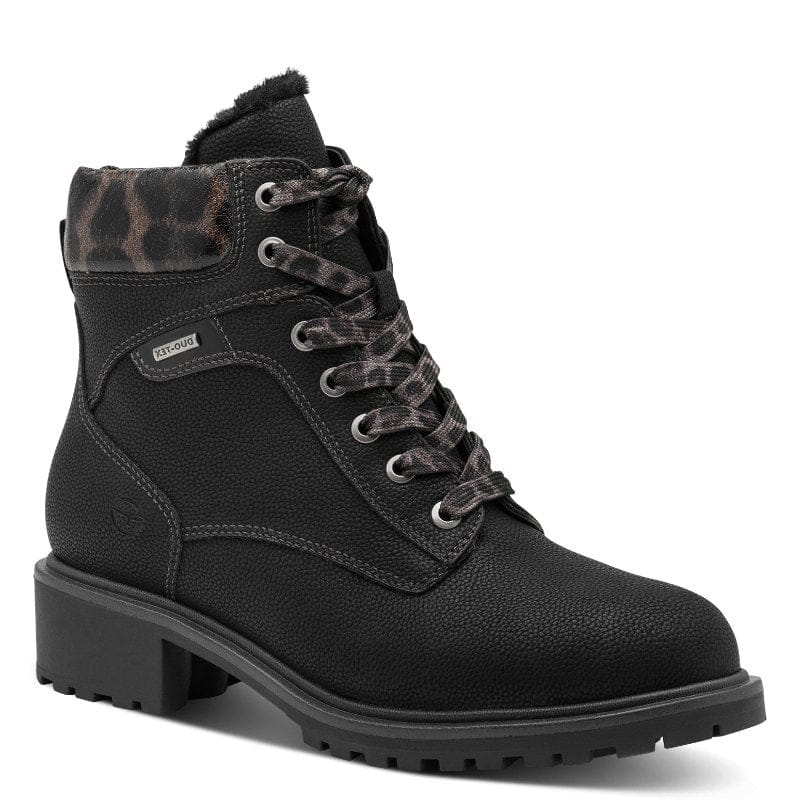 Tamaris Womens BLACK / 4UK Tamaris Womens Black Lace Up Ankle Boot 1-26266-43