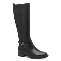 Tamaris Womens BLACK / 4UK Tamaris Womens Black Side Zip Knee Boots 1-25618-43