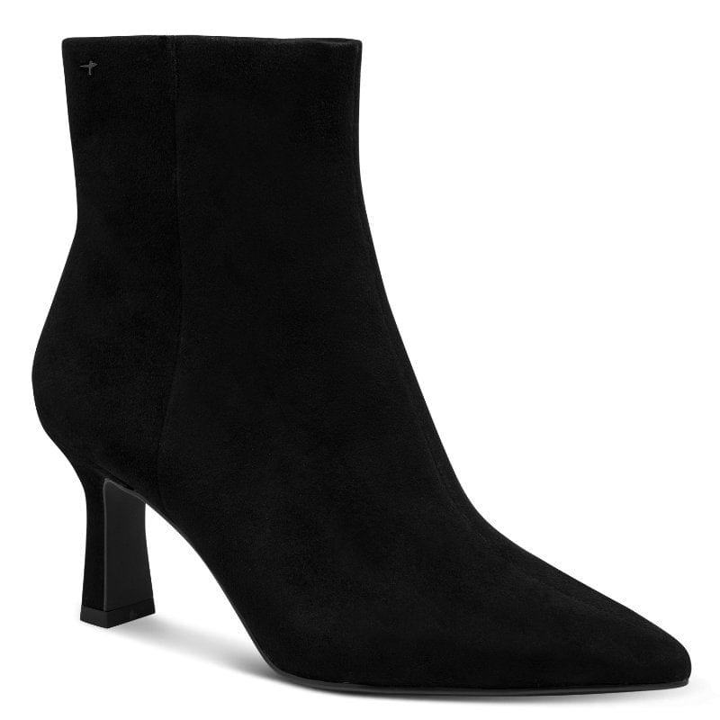Tamaris Womens BLACK / 4UK Tamaris Womens Black Side Zip Leather Ankle Boot 1-25358-45