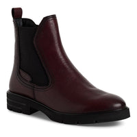 Tamaris Womens BROWN / 4UK Tamaris Womens Brown Side Zip High Ankle Boots 1-25422-45