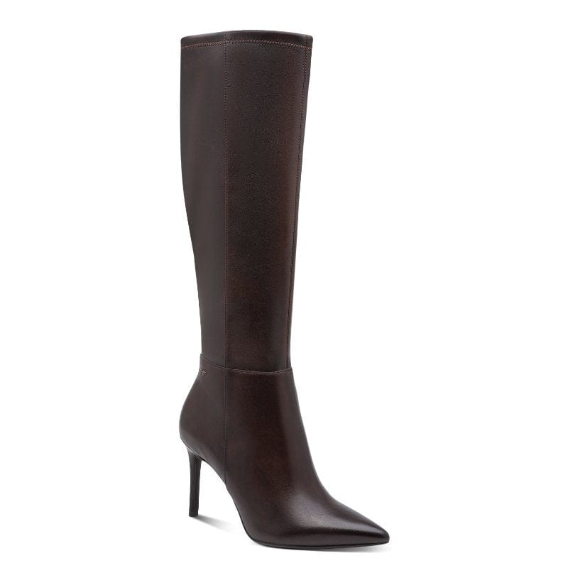 Tamaris Womens BROWN / 4UK Tamaris Womens Brown Side Zip High Knee Boot 1-25556-45