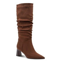 Tamaris Womens BROWN / 4UK Tamaris Womens Brown Side Zip Knee Boots 1-25507-45