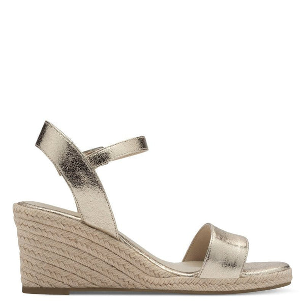 Tamaris Womens GOLD / 4UK Tamaris Womens Gold High-Heel Sandal 1-28300-42