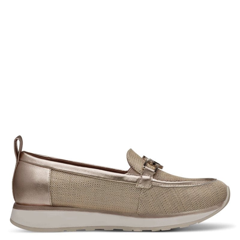 Tamaris Womens GOLD / 4UK Tamaris Womens Gold Slip-on Shoes 1-24750-44