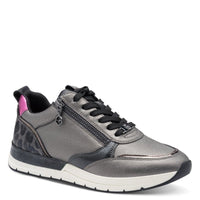Tamaris Womens GREY / 4UK Tamaris Womens Grey Essentials Lace Up Fashion Trainer 1-23732-41