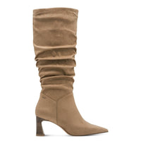 Tamaris Womens Tamaris Womens Beige Side Zip Knee Boots 1-25507-45