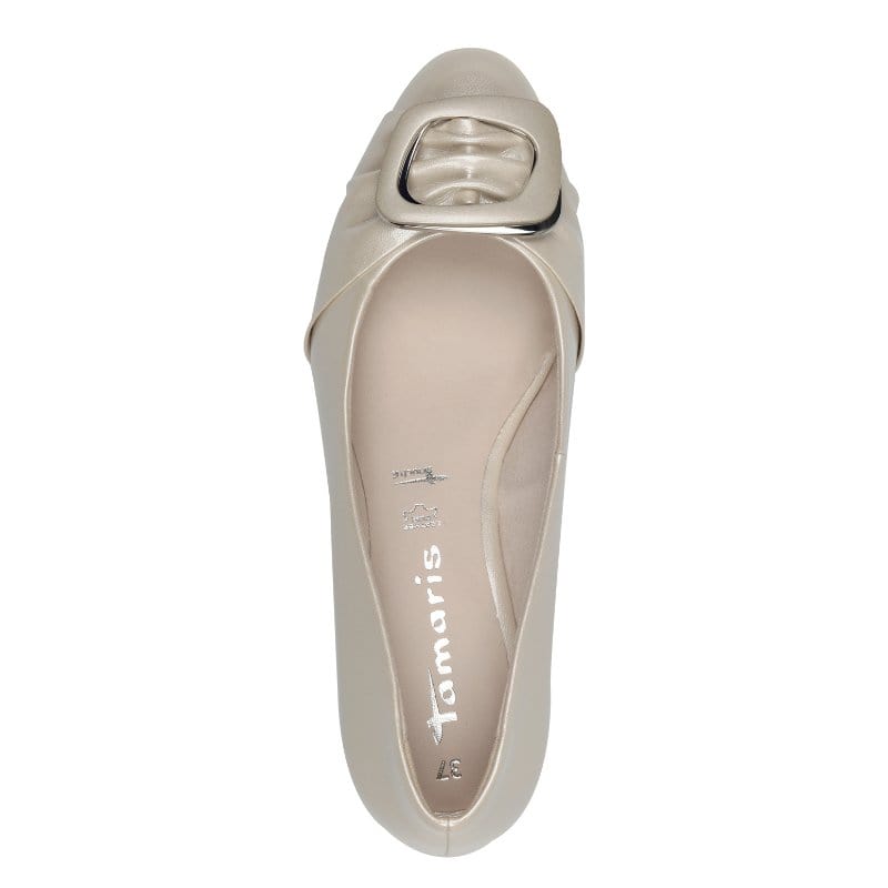 Tamaris Womens Tamaris Womens Beige Wedge Shoe 1-22323-44