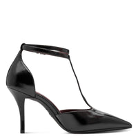 Tamaris Womens Tamaris Womens Black Ankle Strap High Pencil Heel Sandal 1-22461-47