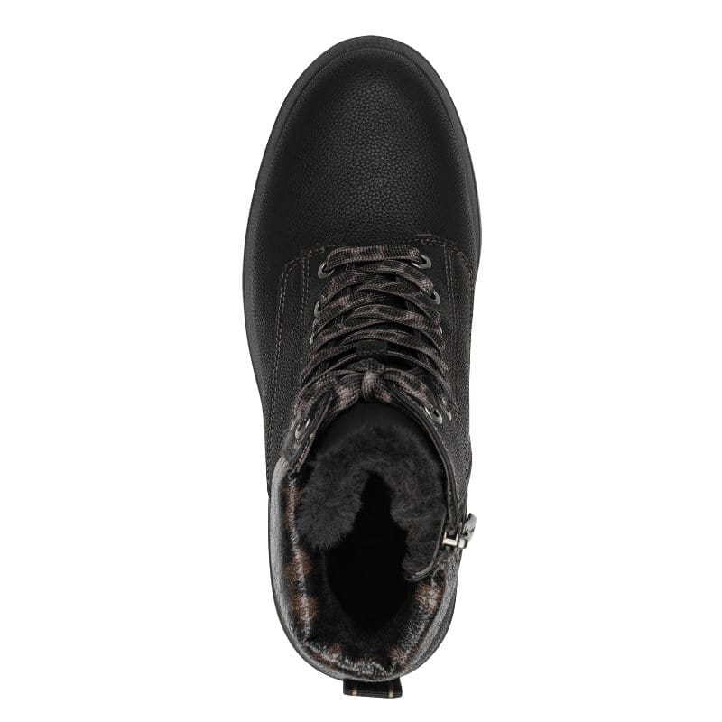 Tamaris Womens Tamaris Womens Black Lace Up Ankle Boot 1-26266-43