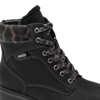 Tamaris Womens Tamaris Womens Black Lace Up Ankle Boot 1-26266-43
