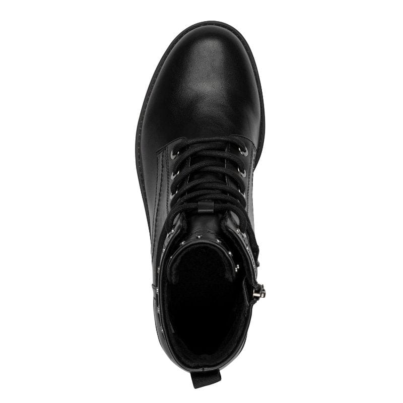 Tamaris Womens Tamaris Womens Black Lace Up Ankle Boots 1-25133-45