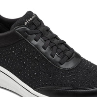 Tamaris Womens Tamaris Womens Black Lace Up Fashion Trainer 1-23779-45