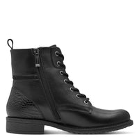 Tamaris Womens Tamaris Womens Black Lace Up High Ankle Boots 1-25273-45