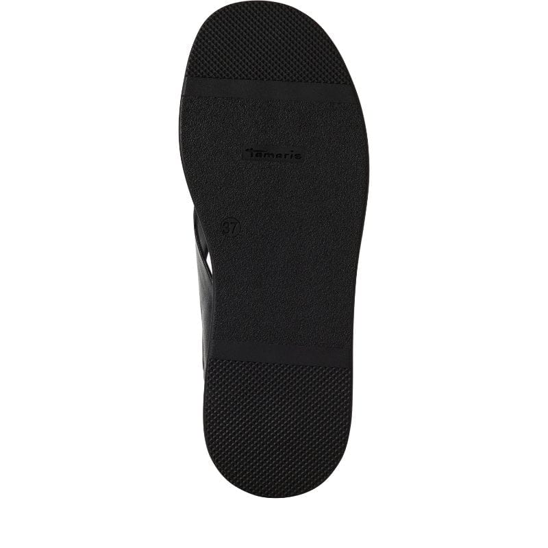 Tamaris Womens Tamaris Womens Black Sandal 1-28303-44