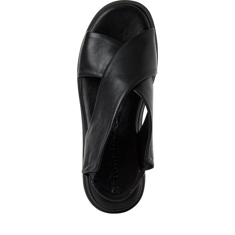 Tamaris Womens Tamaris Womens Black Sandal 1-28303-44