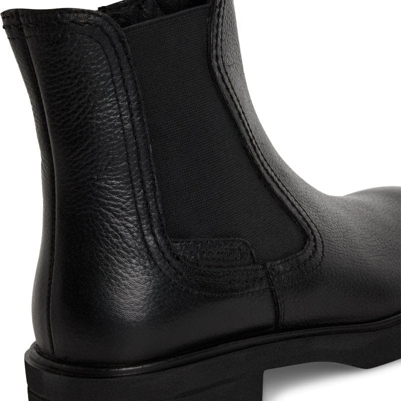 Tamaris Womens Tamaris Womens Black Side Zip High Ankle Boots 1-25422-45