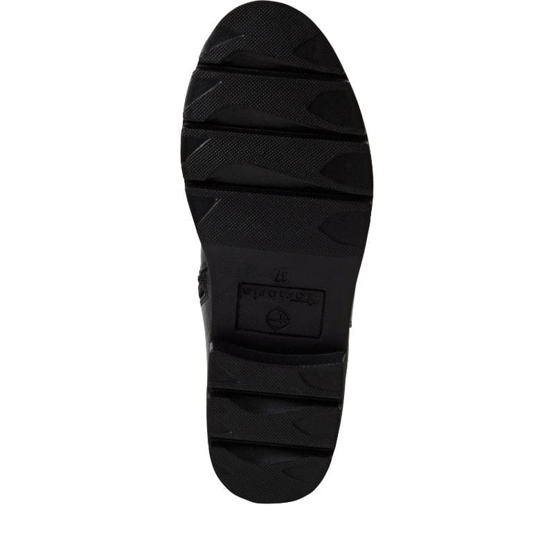 Tamaris Womens Tamaris Womens Black Side Zip High Ankle Boots 1-25422-45