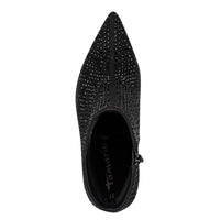Tamaris Womens Tamaris Womens Black Side Zip High Heel Glitter Ankle Boot 1-25385-47