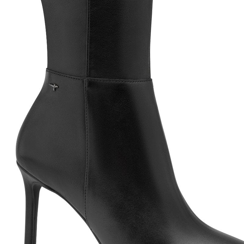 Tamaris Womens Tamaris Womens Black Side Zip High Knee Boot 1-25556-45
